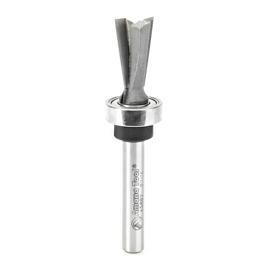 45882 Carbide Tipped Keller Dovetail 7 Deg x 7/16 Dia x 3/4 x 1/4 Inch Shank with Upper BB