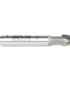 45904 Carbide Tipped Core Box 1/8 Radius x 1/4 Dia x 1/4 x 1/4 Inch Shank