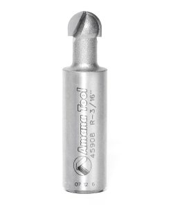 45908 Carbide Tipped Core Box 3/16 Radius x 3/8 Dia x 1/4 x 1/2 Inch Shank