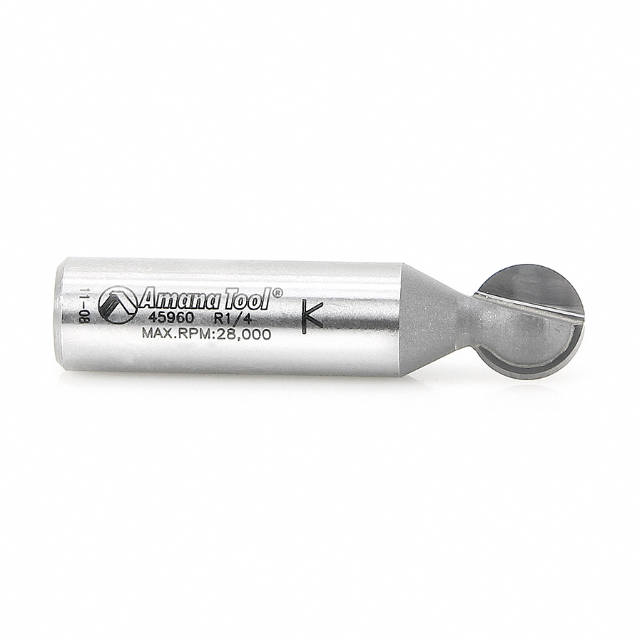 45960 Carbide Tipped Ball End 1/4 Radius x 7/16 Dia x 1/2 x 1/2 Inch Shank