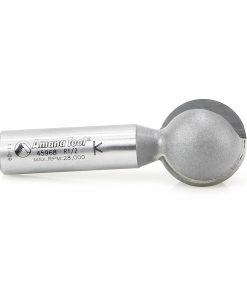 45968 Carbide Tipped Ball End 1/2 Radius x 1 Inch Dia x 1/2 x 1/2 Inch Shank