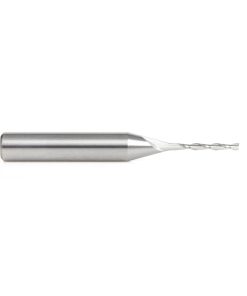 46009 Solid Carbide Spiral Plunge 1/16 Dia x 1/2 x 1/4 Shank x 2 Inch Long Up-Cut