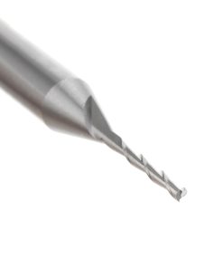 46009 Solid Carbide Spiral Plunge 1/16 Dia x 1/2 x 1/4 Shank x 2 Inch Long Up-Cut