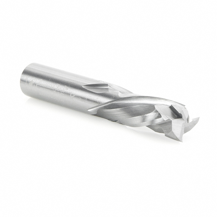 46022 CNC Solid Carbide Mortise Compression Spiral 3 Flute 1/2 Dia x 1 Cut Height x 1/2 Inch Shank