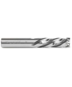 46028 CNC Solid Carbide Mortise Compression Spiral 4 Flute 1/2 Dia x 1-3/8 x 1/2 Inch Shank