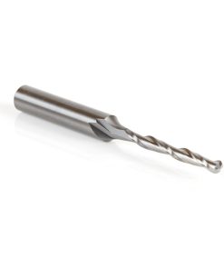 46030 Solid Carbide CNC Foam Cutting Up-Cut Ball End Spiral 1/8 Dia x 1-1/8 x 1/4 Shank x 2-1/2 Inch Long Router Bit
