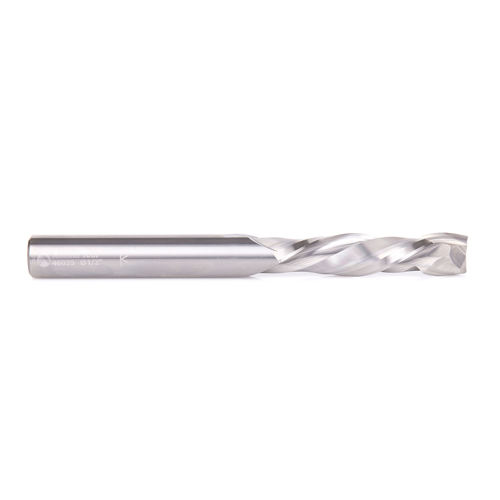 46035 CNC Solid Carbide Compression Spiral 1/2 Dia x 2-1/8 Inch x 1/2 Inch Shank