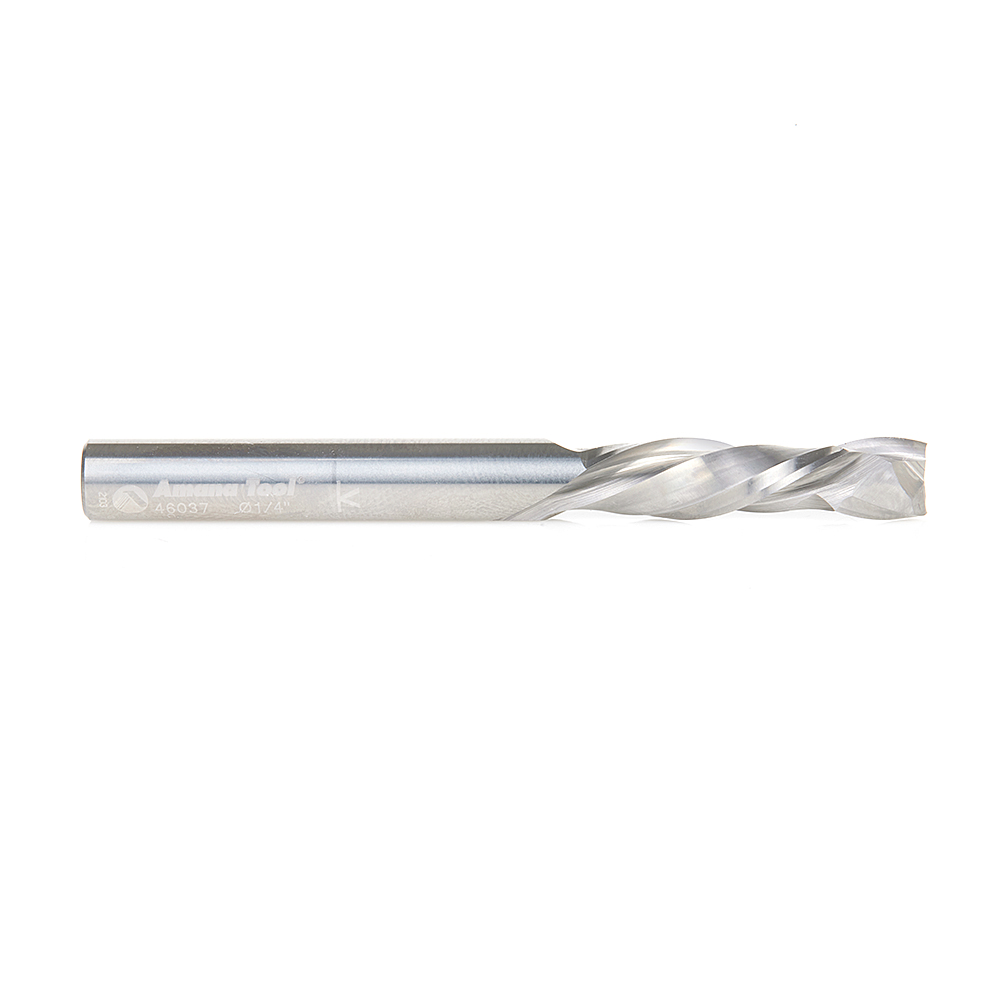 46037 CNC Solid Carbide Compression Spiral 1/4 Dia x 1 Inch x 1/4 Inch Shank
