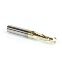 46042 Solid Carbide Up-Cut Spiral 3/16 Dia x 5/8 x 1/4 Shank x 2 Inch Long Composite, Fiberglass & Phenolic Cutting ZrN Coated Router Bit