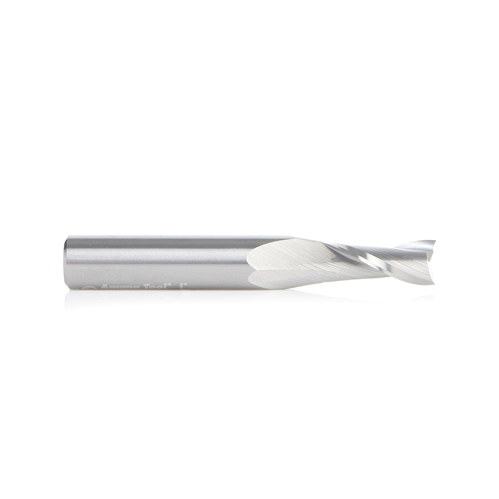 46063 Solid Carbide Spiral Plunge 8mm Dia x 3/4 x 3/8 Inch Shank Up-Cut