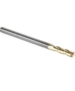 46091 Solid Carbide Up-Cut Spiral 1/8 Dia x 1/2 x 1/8 Shank x 2 Inch Long Composite, Fiberglass & Phenolic Cutting ZrN Coated Router Bit