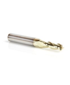 46092 Solid Carbide Up-Cut Spiral 3/16 Dia x 5/8 x 1/4 Shank x 2-1/2 Inch Long Composite, Fiberglass & Phenolic Cutting ZrN Coated Router Bit