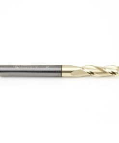 46094 Solid Carbide Up-Cut Spiral 1/4 Dia x 3/4 x 1/4 Shank x 2-1/2 Inch Long Composite, Fiberglass & Phenolic Cutting ZrN Coated Router Bit