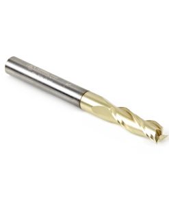 46094 Solid Carbide Up-Cut Spiral 1/4 Dia x 3/4 x 1/4 Shank x 2-1/2 Inch Long Composite, Fiberglass & Phenolic Cutting ZrN Coated Router Bit