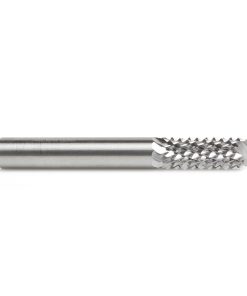 46098 Solid Carbide Medium Burr with 135 Degree Drill Point Fiberglass and Composite Cutting 1/4 Dia x 3/4 x 1/4 Shank Router Bit