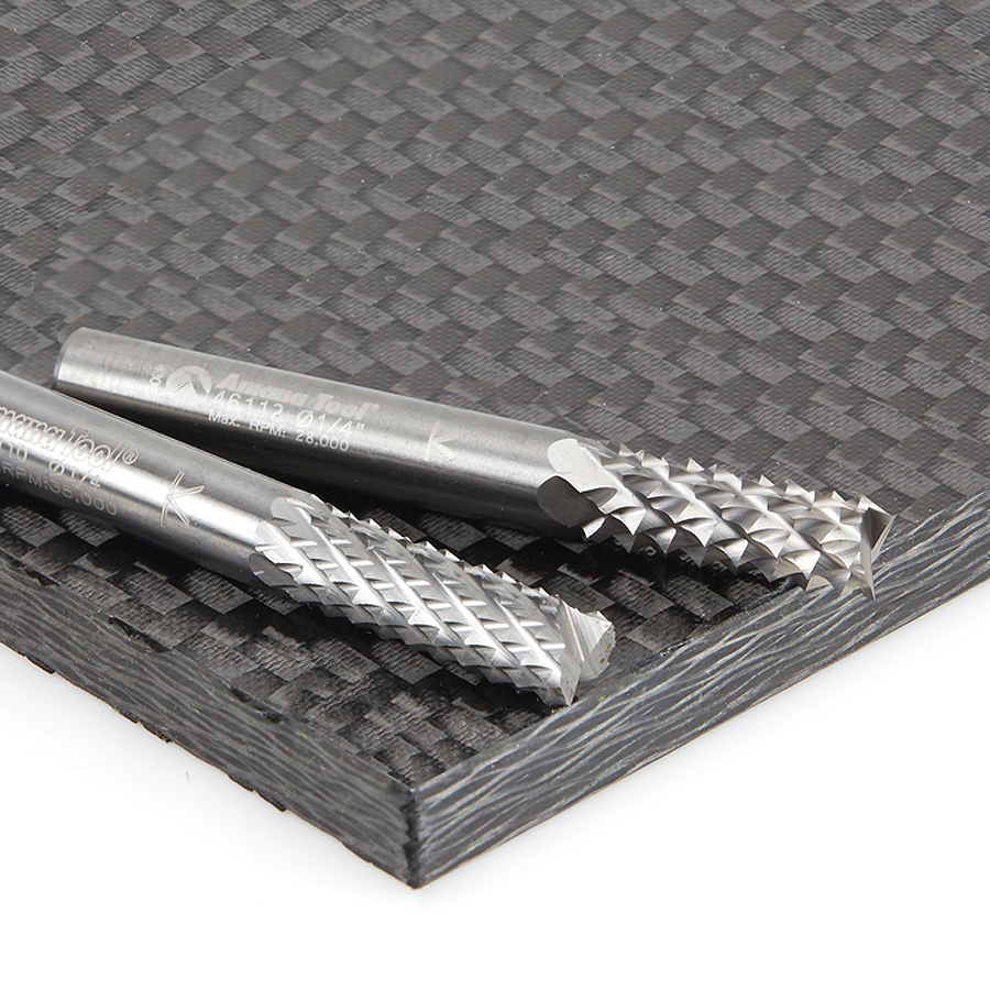 46110 End Mill Point Diamond Pattern Composite Cutting 1/4 Dia x 3/4 x 1/4 Inch Shank