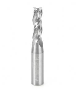 46114 Solid Carbide Spiral Plunge 3/8 Dia x 1-1/4 x 3/8 Inch Shank Up-Cut, 3-Flute