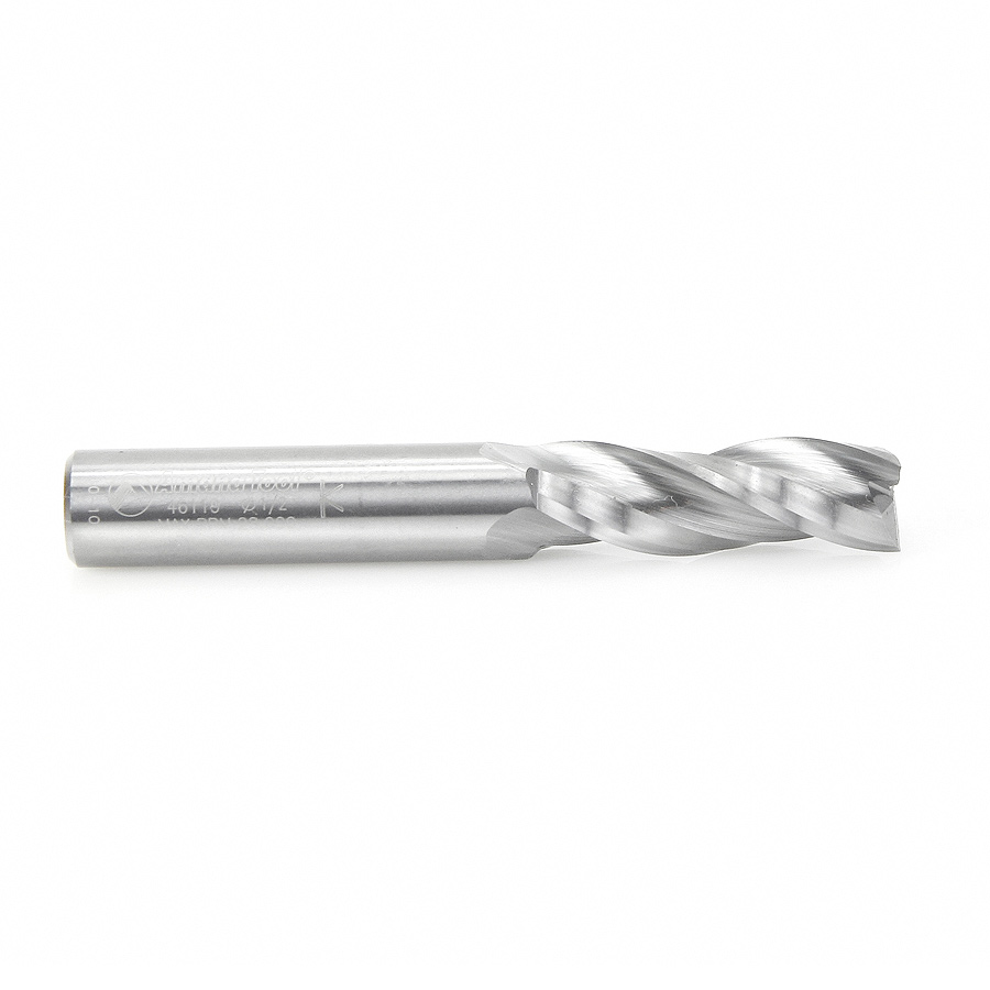 46116 Solid Carbide Spiral Plunge 1/2 Dia x 1-1/2 x 1/2 Inch Shank Up-Cut, 3-Flute