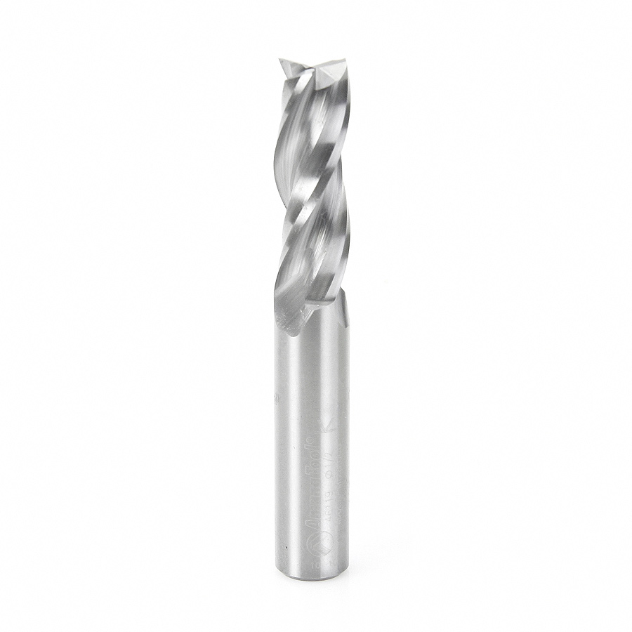46116 Solid Carbide Spiral Plunge 1/2 Dia x 1-1/2 x 1/2 Inch Shank Up-Cut, 3-Flute