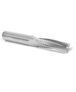 46126 CNC Solid Carbide Roughing Spiral 3 Flute Chipbreaker 1/2 Dia x 2 Inch x 1/2 Shank Up-Cut Router Bit