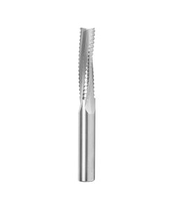 46126 CNC Solid Carbide Roughing Spiral 3 Flute Chipbreaker 1/2 Dia x 2 Inch x 1/2 Shank Up-Cut Router Bit
