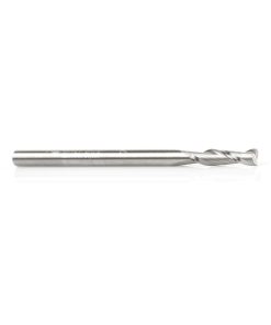 46127 Solid Carbide Spiral Plunge 1/8 Dia x 1/2 x 1/8 Shank x 2 Inch Long Up-Cut