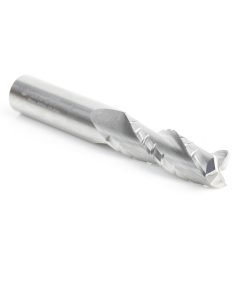 46134 CNC Solid Carbide Spiral Flute Roughing/Finishing with Chipbreaker 1/2 Dia x 1-5/8 x 1/2 Inch Shank Up-Cut, 3-Flute Router Bit