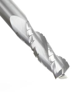 46134 CNC Solid Carbide Spiral Flute Roughing/Finishing with Chipbreaker 1/2 Dia x 1-5/8 x 1/2 Inch Shank Up-Cut, 3-Flute Router Bit