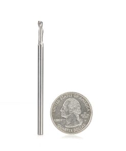 46137 CNC Solid Carbide Compression Spiral Single Flute 1/8 Dia x 3/8 x 1/8 Inch Shank