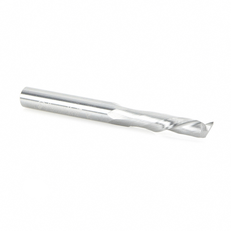 46140 CNC Solid Carbide Compression Spiral Single Flute 1/4 Dia x 7/8 x 1/4 Inch Shank