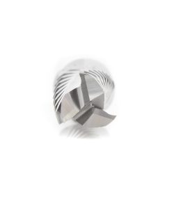 46141 CNC Solid Carbide Roughing Spiral 3 Flute Chipbreaker 1/4 Dia x 7/8 x 1/4 Inch Shank Up-Cut Router Bit