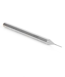 46143 Solid Carbide Spiral Plunge 1/64 Dia x 3/32 x 1/8 Shank x 2 Inch Long Up-Cut