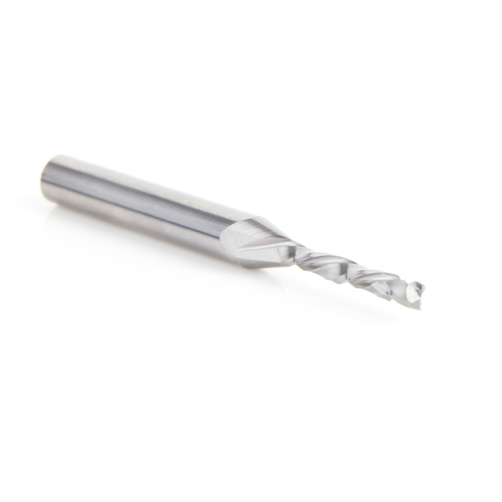 46176 CNC Solid Carbide Compression Spiral 1/8 Dia x 13/16 x 1/4 Inch Shank