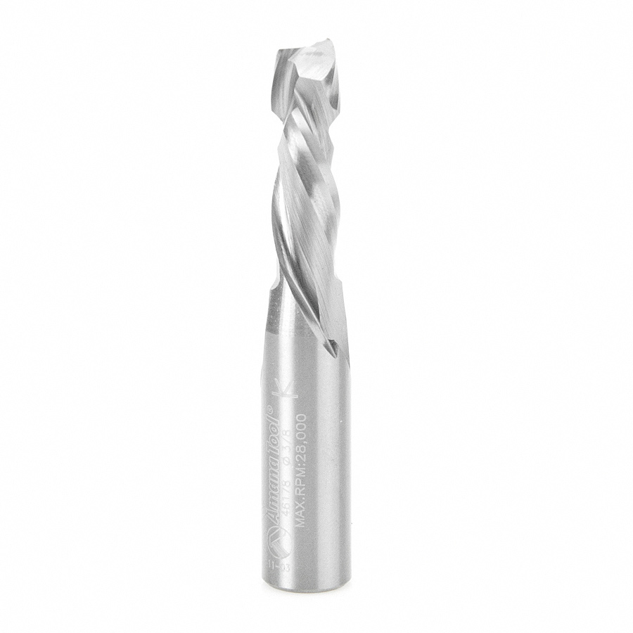 46178 CNC Solid Carbide Compression Spiral 3/8 Dia x 1 Inch x 1/2 Shank