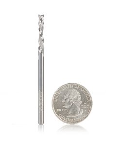 46180 CNC Solid Carbide Compression Spiral 1/8 Dia x 13/16 x 1/8 Inch Shank