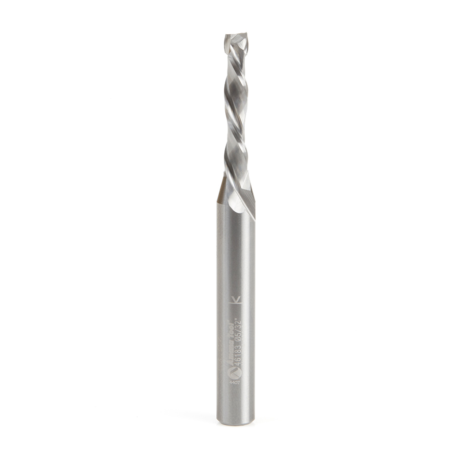 46183 CNC Solid Carbide Compression Spiral 5/32 Dia x 7/8 x 1/4 Inch Shank