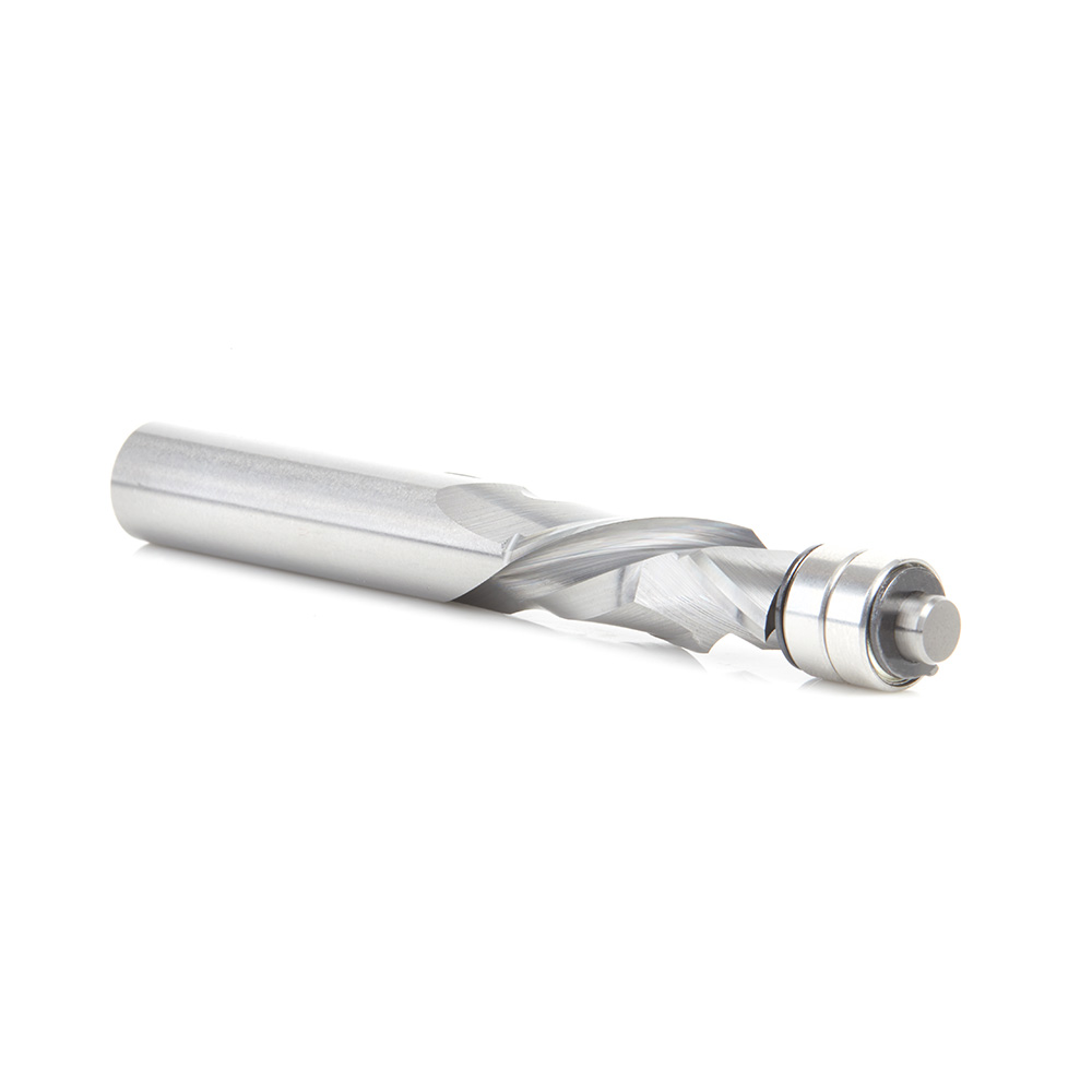 46192 Solid Carbide Compression Spiral 1/2 Dia x 1-1/4 x 1/2 Inch Shank with Double Ball Bearing