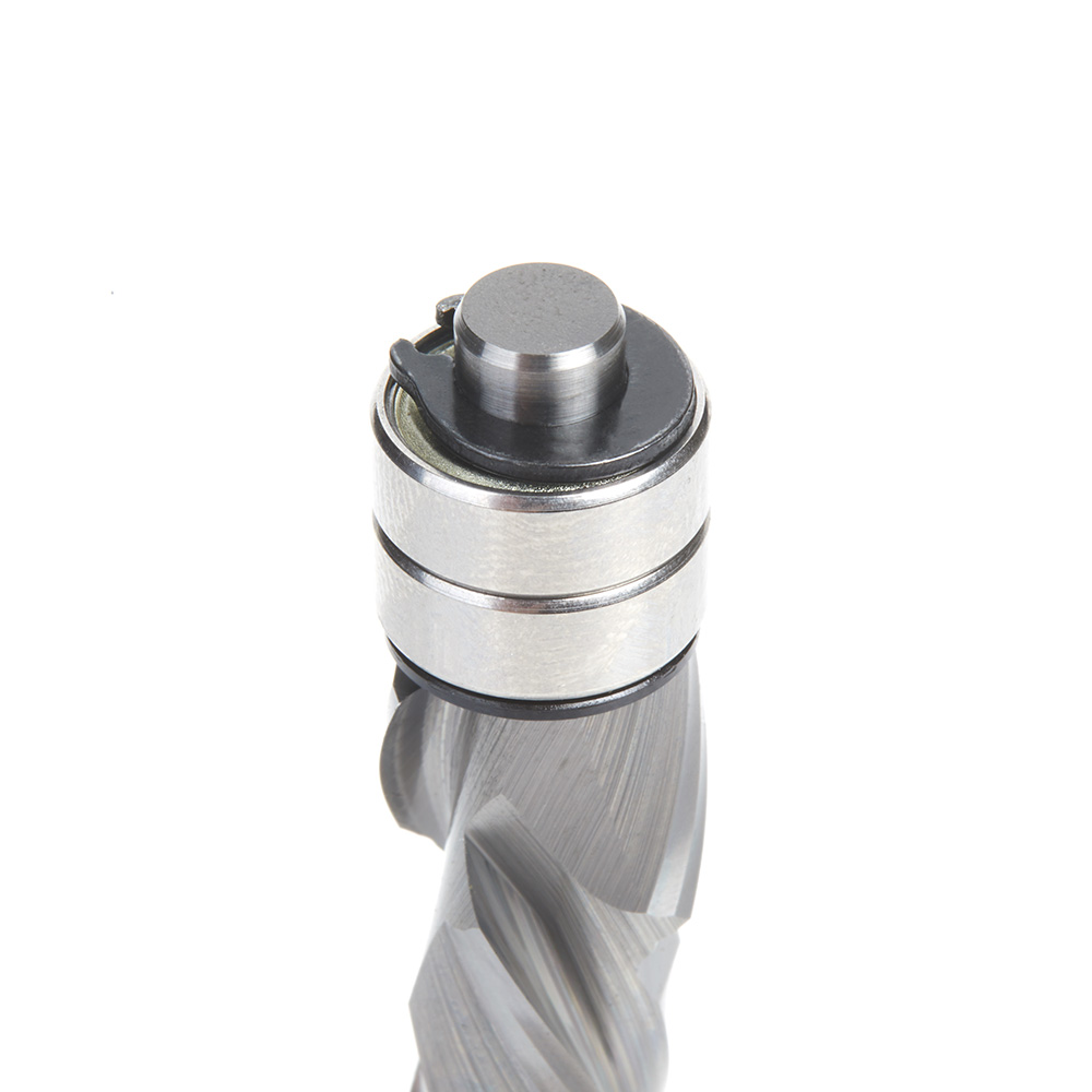 46192 Solid Carbide Compression Spiral 1/2 Dia x 1-1/4 x 1/2 Inch Shank with Double Ball Bearing