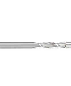 46197 Solid Carbide UltraTrim Spiral 1/4 Dia x 1 Inch x 1/4 Shank with Double Ball Bearing Up-Cut