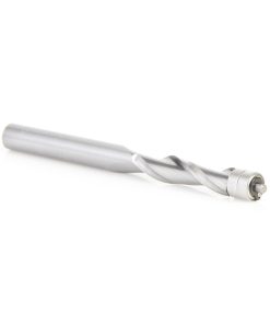 46197 Solid Carbide UltraTrim Spiral 1/4 Dia x 1 Inch x 1/4 Shank with Double Ball Bearing Up-Cut