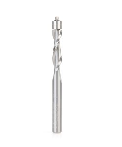 46197 Solid Carbide UltraTrim Spiral 1/4 Dia x 1 Inch x 1/4 Shank with Double Ball Bearing Up-Cut