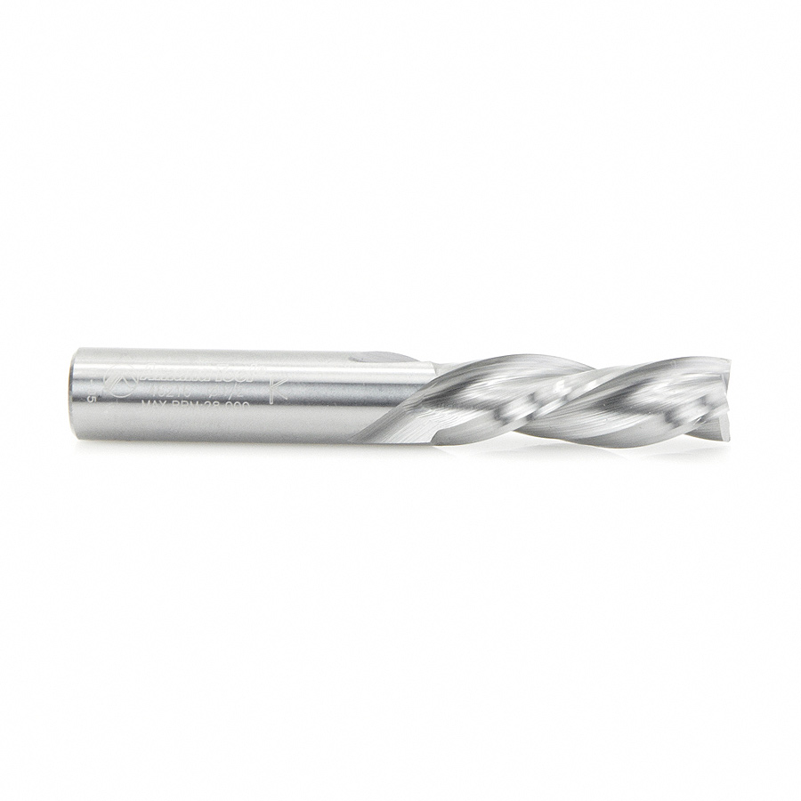 46216 Solid Carbide Spiral Plunge 1/2 Dia x 1-1/2 x 1/2 Inch Shank Down-Cut, 3-Flute