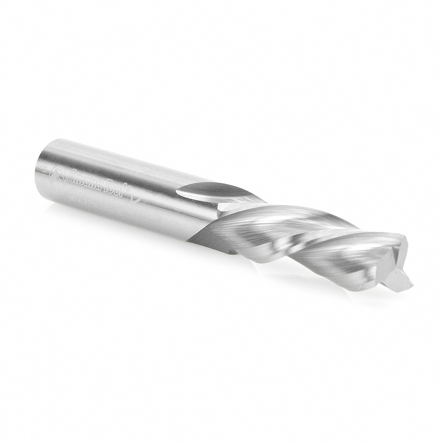 46216 Solid Carbide Spiral Plunge 1/2 Dia x 1-1/2 x 1/2 Inch Shank Down-Cut, 3-Flute