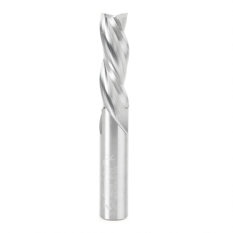 46216 Solid Carbide Spiral Plunge 1/2 Dia x 1-1/2 x 1/2 Inch Shank Down-Cut, 3-Flute