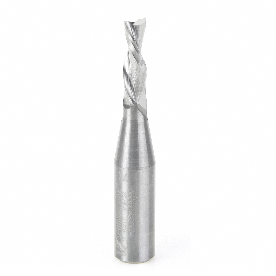 46217 Solid Carbide Spiral Plunge 9/32 Dia x 1 Inch x 1/2 Shank Down-Cut