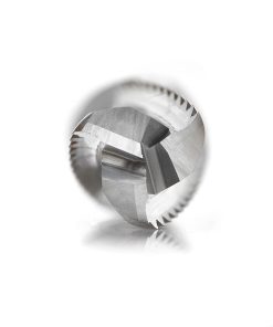46223 CNC Solid Carbide Roughing Spiral 3 Flute Chipbreaker 3/8 Dia x 1-1/4 x 3/8 Inch Shank Down-Cut Router Bit