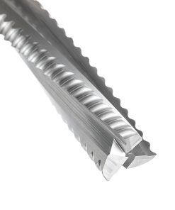 46226 CNC Solid Carbide Roughing Spiral 3 Flute Chipbreaker 1/2 Dia x 2 Inch x 1/2 Shank Down-Cut Router Bit