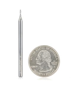 46231 Solid Carbide Spiral Plunge 3/64 Dia x 1/8 x 1/8 Shank x 2 Inch Long Down-Cut
