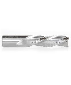 46238 CNC Solid Carbide Spiral Flute Roughing/Finishing with Chipbreaker 3/4 Dia x 2-1/4 x 3/4 Shank Down-Cut Router Bit