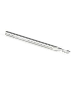 46239 Solid Carbide Spiral Plunge 3/32 Dia x 1/4 x 1/8 Shank x 2 Inch Long Down-Cut
